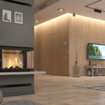 nowoczesny kominek - wkład kominkowy DEFRO HOME IMPULS ME BL